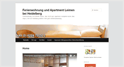 Desktop Screenshot of ferienwohnung-leimen.de